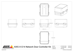 AXIS A1214 from Axis Communications - dimension diagram showing mounting measurements