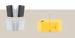 AXIS D2122-VE from Axis Communications - dimension diagram showing mounting measurements