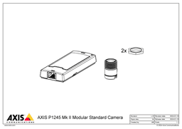AXIS P1245 from Axis Communications - dimension diagram showing mounting measurements (view 5)