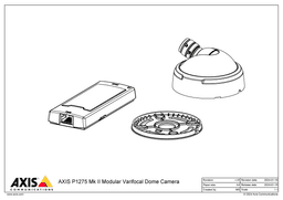 AXIS P1275 from Axis Communications - dimension diagram showing mounting measurements (view 5)