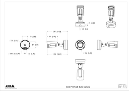 AXIS P1475-LE from Axis Communications - dimension diagram showing mounting measurements (view 4)