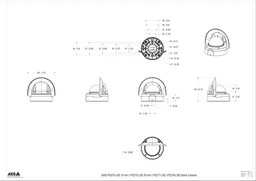 AXIS P3275-LVE from Axis Communications - dimension diagram showing mounting measurements (view 4)