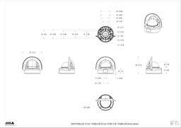 AXIS P3288-LVE from Axis Communications - dimension diagram showing mounting measurements (view 4)