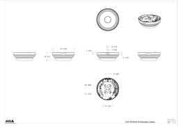 AXIS P3748-PLVE from Axis Communications - dimension diagram showing mounting measurements (view 3)