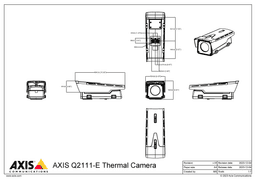 AXIS Q2111-E from Axis Communications - dimension diagram showing mounting measurements (view 3)