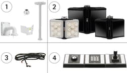 AXIS Q6042 from Axis Communications - dimension diagram showing mounting measurements (view 2)