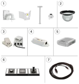 AXIS Q6042-E from Axis Communications - dimension diagram showing mounting measurements (view 7)
