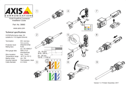 AXIS Q6215-LE from Axis Communications - dimension diagram showing mounting measurements (view 9)