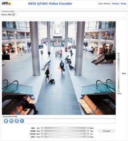 AXIS Q7401 from Axis Communications - dimension diagram showing mounting measurements (view 9)