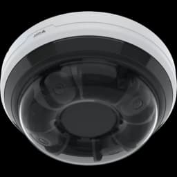 White AXIS P3748-PLVE Panoramic Camera viewed from its bottom angle from AXIS COMMUNICATIONS