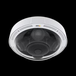 Front image of P3717-PLE mounted in ceiling. from Axis Communications