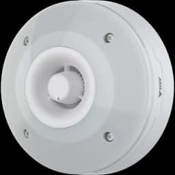 White AXIS D4100-VE Mk II Network Strobe Siren viewed from its left angle from AXIS COMMUNICATIONS