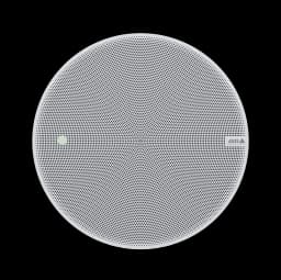 AXIS C1211-E from AXIS COMMUNICATIONS - Network Ceiling Speaker grey network speaker viewed from its front