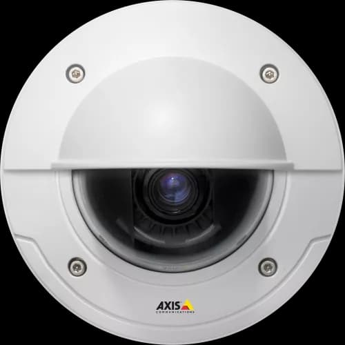 AXIS P3344-VE from AXIS COMMUNICATIONS - Dome camera with Outdoor-ready design, HDTV quality and extended temperature range. Shown from the front