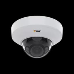 AXIS M4206-LV from Axis Communications - dome IP camera - viewed from its front angle