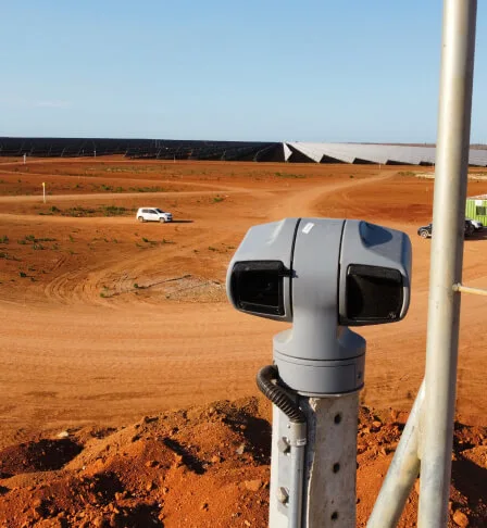 Segurança eletrônica para Parques Solares