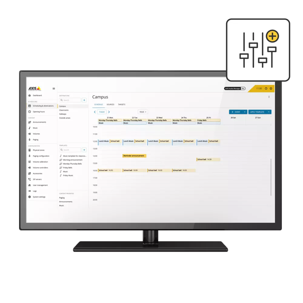 AXIS Audio Manager Pro: Gestão de áudio IP corporativa