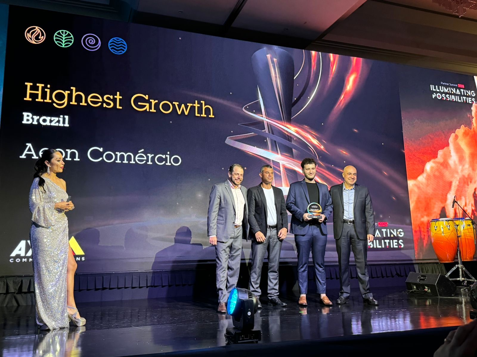prêmio highest growth na axis partner summit
